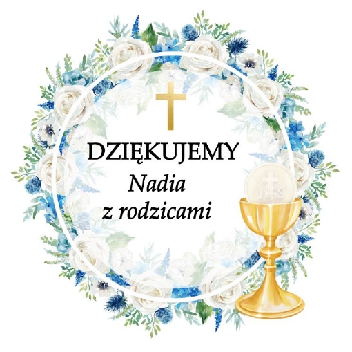 Herbatki - Personalizowane podziękowanie na I Komunię