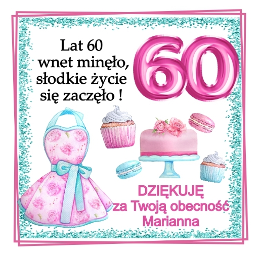 Obrazek Podziękowania urodzinowe - Magnes 15