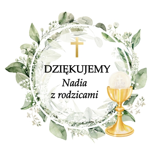 Obrazek Podziękowania dla gości komunijnych - świeczki 19