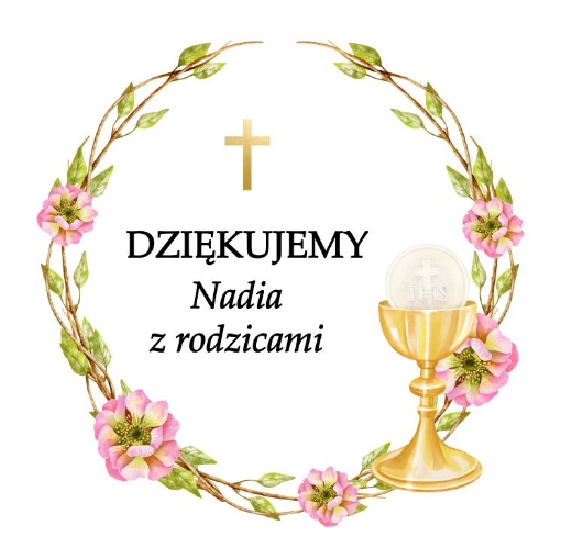 Obrazek Podziękowania dla gości komunijnych - świeczki 26