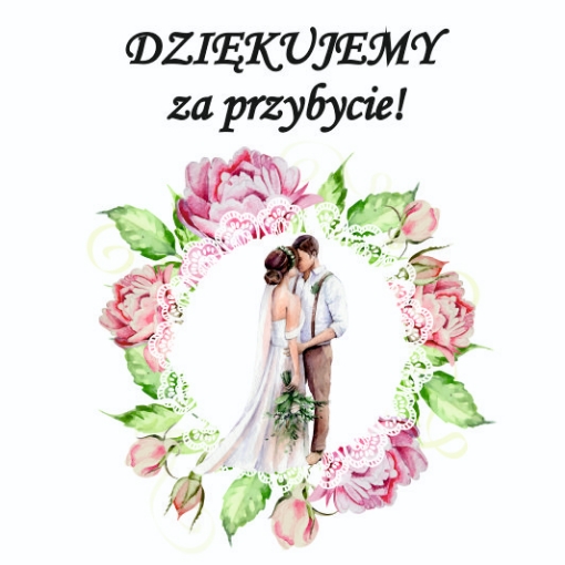 Obrazek Podziękowania na ślub - czekoladka 8