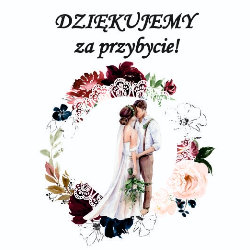 Obrazek Podziękowania na ślub - czekoladka 16