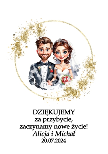 Upominek ciasteczka z wróżbą na Wesele 