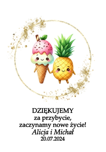 Torebka z ciasteczkiem z wróżbą - podziękowanie dla gości ślub