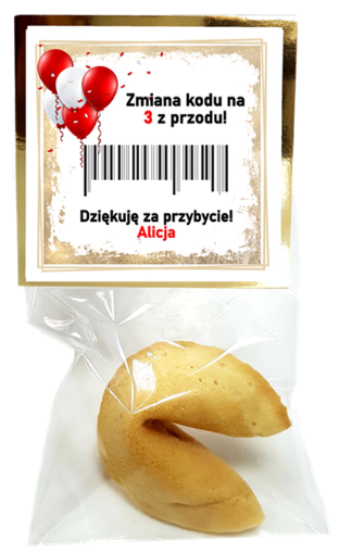 ciasteczka z wróżbą na urodziny 