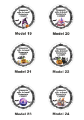 Modele etykiet na Andrzejki i Halloween – wzory 19–24